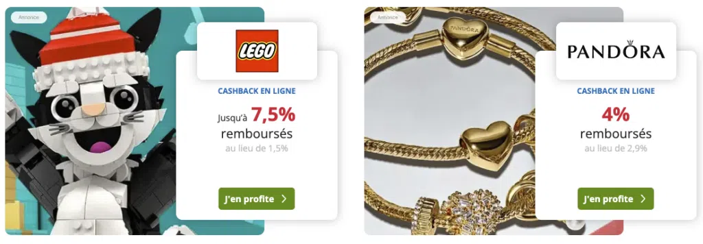Code parrainage ebuyclub décembre 2025 offres de noël Lego et Pandora