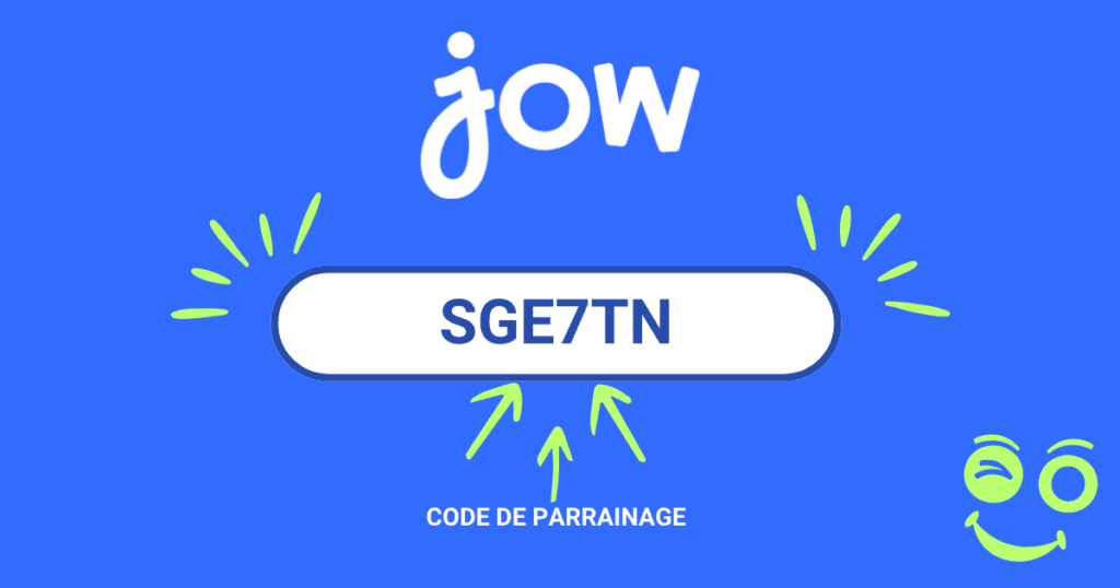code parrainage Jow