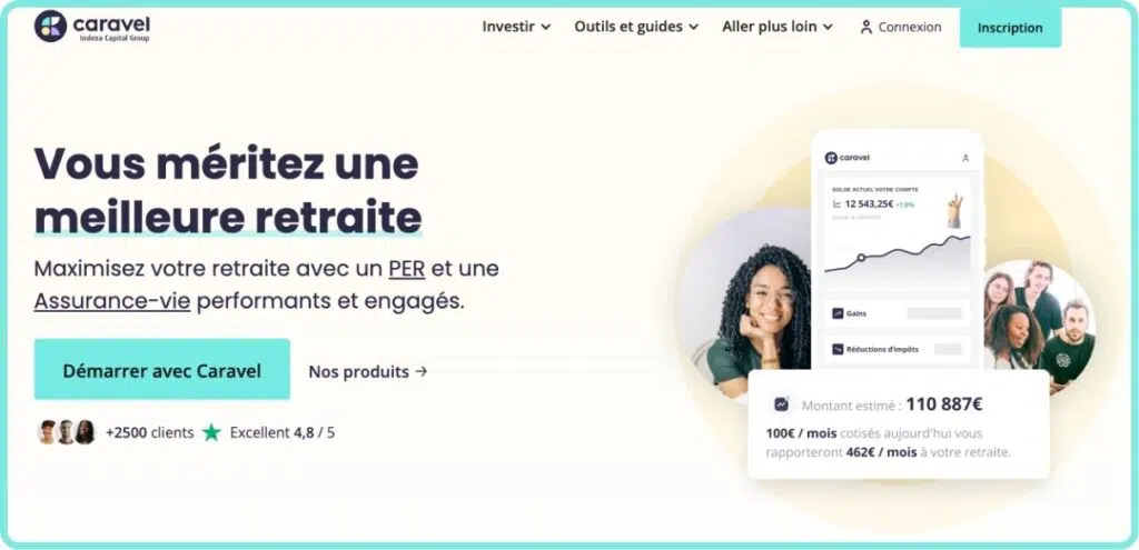 caravel concept page accueil site